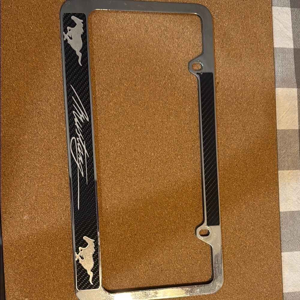 Ford Mustang License Plate Frame with Modern Design